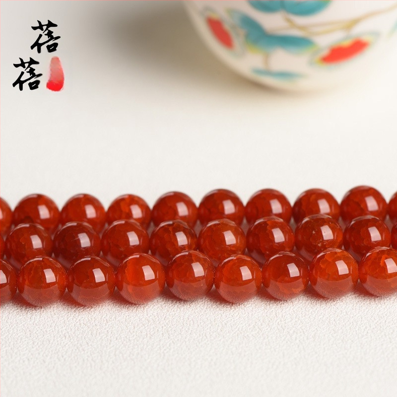 Αγκάτης χάντρες, λείαν, προέλευση Lianyungang, στρογγυλές χάντρες