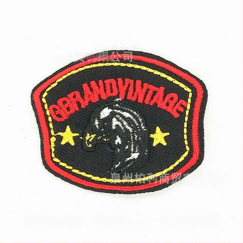 Burley κεντημένο patch από ύφασμα για ρούχα, παπούτσια και καπέλα