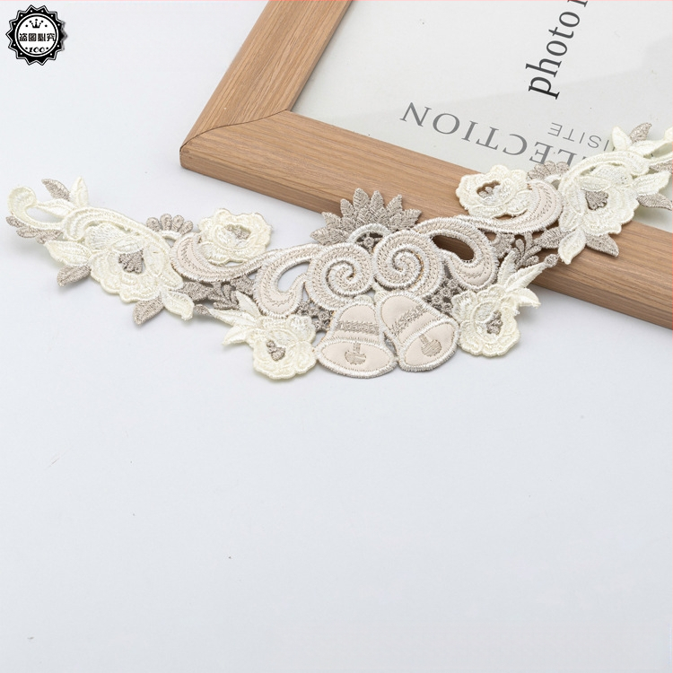 Δαντελένιο κεντημένο appliqué για διακόσμηση οικιακών υφασμάτων | Υλικό: Δαντέλα; Εφαρμογή: Διακόσμηση, Οικιακά υφάσματα; Μάρκα: Huafeng Window Decorations