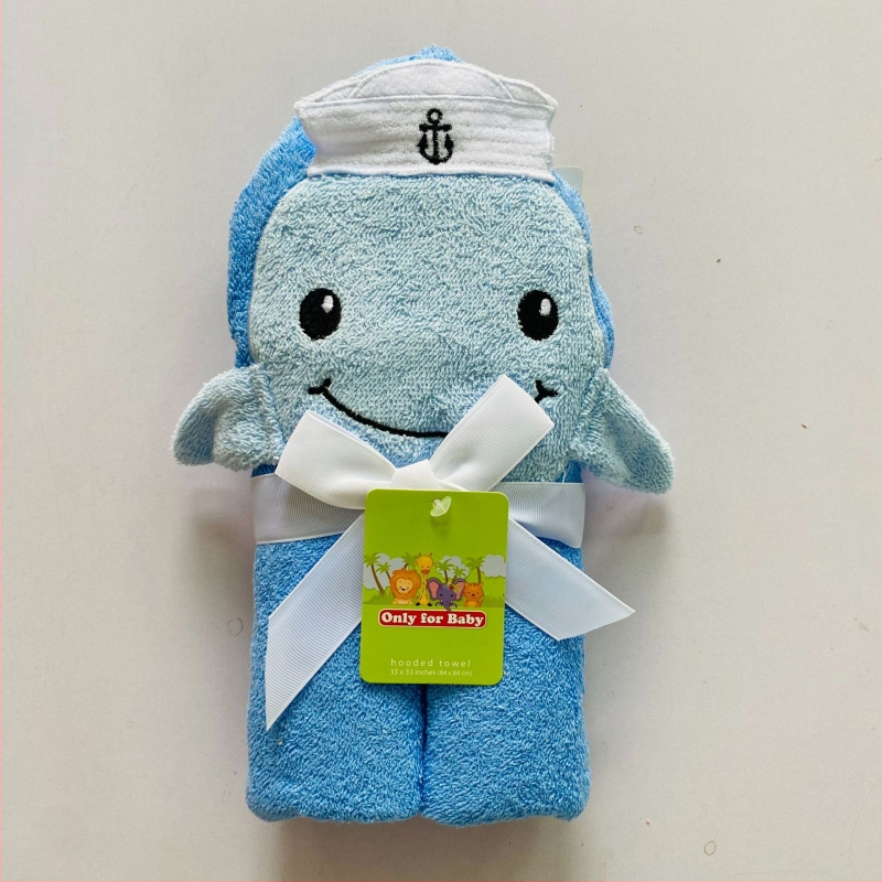 Beebi 3D loomade motiiviga kapuutsiga froteed, 100% puuvill, 300–500 g, vanusegrupp 1–6 aastat, kohandatav, Wanda