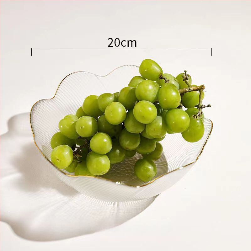 Ólommentes kristályüveg gyümölcstál, Gui Zhongtang, kortárs stílus, első osztályú minőség