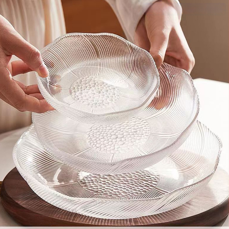 Ólommentes kristályüveg gyümölcstál, Gui Zhongtang, kortárs stílus, első osztályú minőség