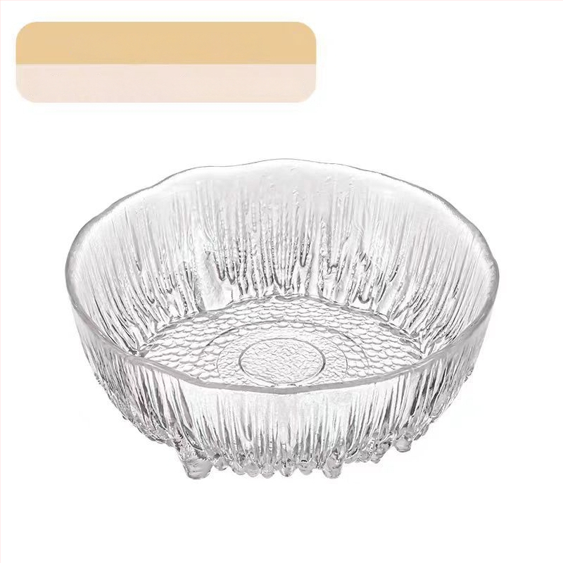 Ólommentes kristályüveg gyümölcstál, Gui Zhongtang, kortárs stílus, első osztályú minőség