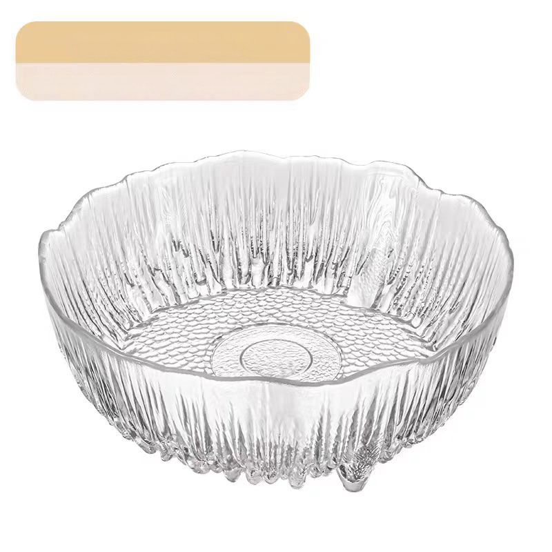 Ólommentes kristályüveg gyümölcstál, Gui Zhongtang, kortárs stílus, első osztályú minőség