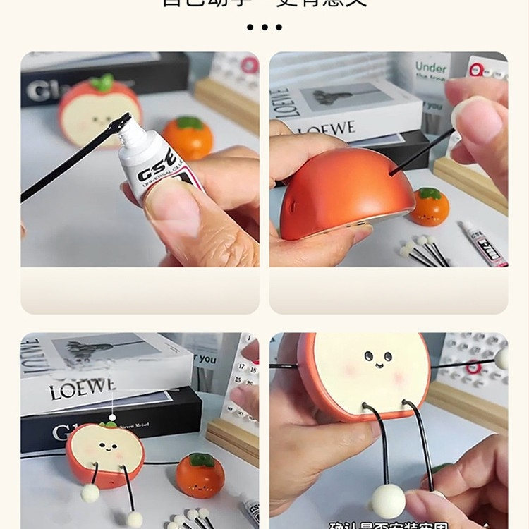 Μικρή διακοσμητική κούκλα από ρητίνη για οικιακό γραφείο — χαρακτική και λεία επεξεργασία, δώρο γενεθλίων