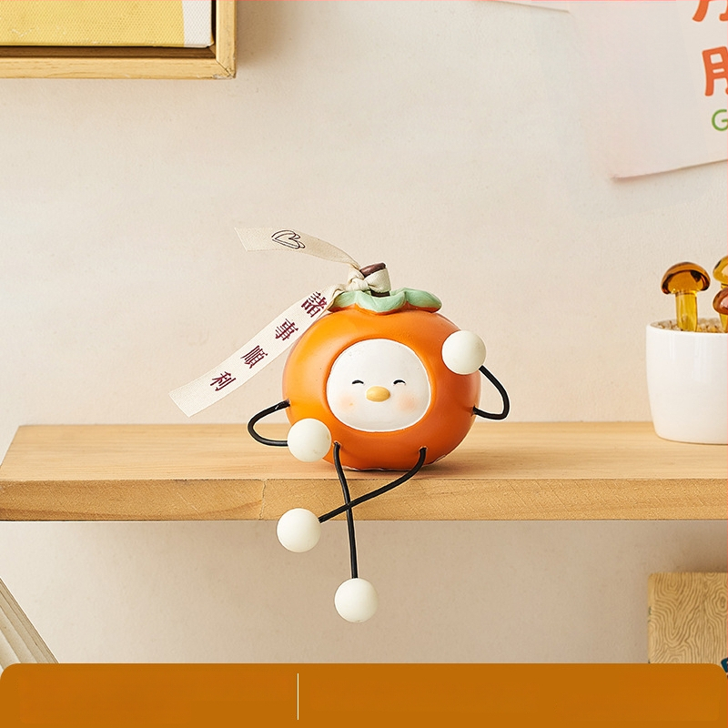 Μικρή διακοσμητική κούκλα από ρητίνη για οικιακό γραφείο — χαρακτική και λεία επεξεργασία, δώρο γενεθλίων