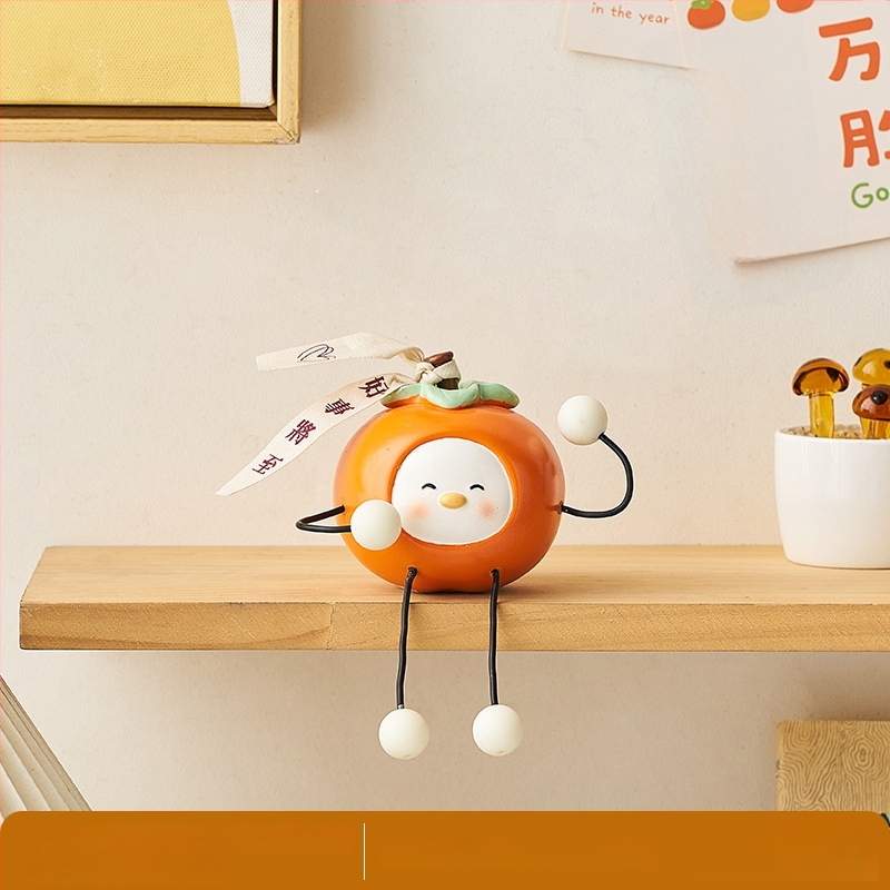 Μικρή διακοσμητική κούκλα από ρητίνη για οικιακό γραφείο — χαρακτική και λεία επεξεργασία, δώρο γενεθλίων