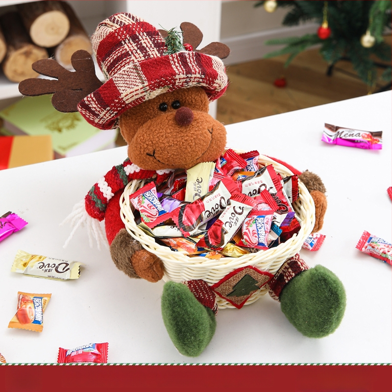 Меламинов кошничка за коледни бонбони, капацитет под 100 ml, произход Пекин, биоразградима, микровълнова не е подходяща