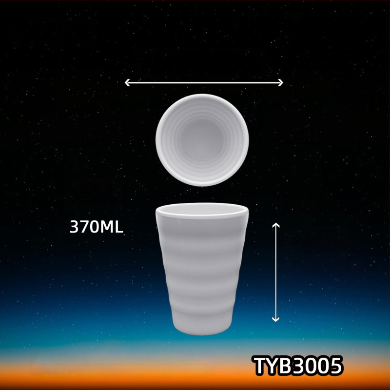 Melamiinist portselanilaadse välimusega kruus, isoleeriv, silindriline, ühekihiline, kohandatav