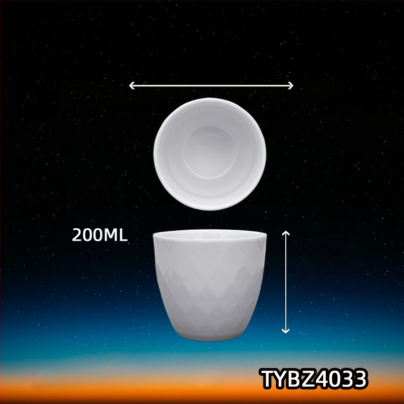 Melamiinist portselanilaadse välimusega kruus, isoleeriv, silindriline, ühekihiline, kohandatav