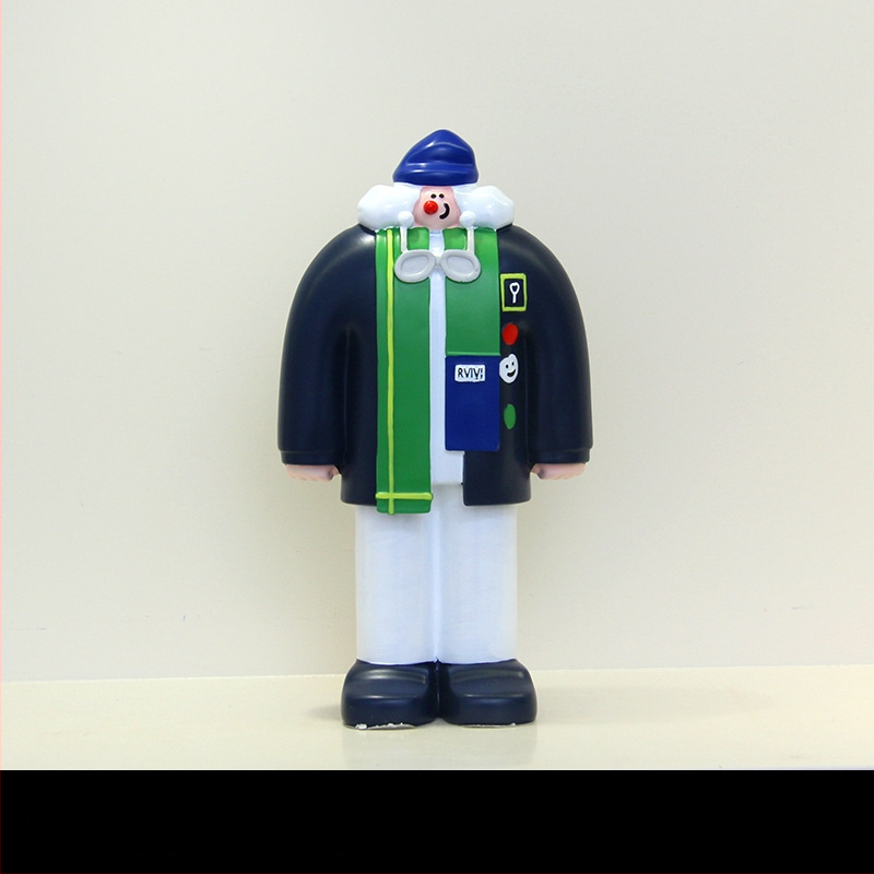 Διακοσμητική φιγούρα από ρητίνη για διακόσμηση αρτοποιείου και καφέ - Bread Man χαρακτήρας, μοντέρνο μινιμαλιστικό στυλ, ιδανικό δώρο έναρξης επιχείρησης