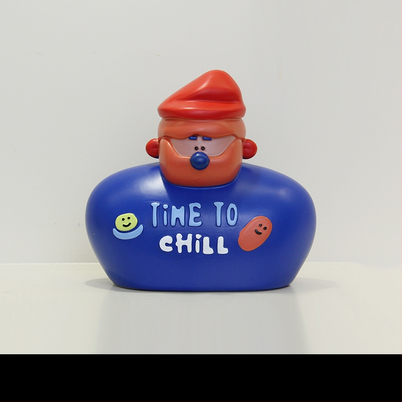 Διακοσμητική φιγούρα από ρητίνη για διακόσμηση αρτοποιείου και καφέ - Bread Man χαρακτήρας, μοντέρνο μινιμαλιστικό στυλ, ιδανικό δώρο έναρξης επιχείρησης