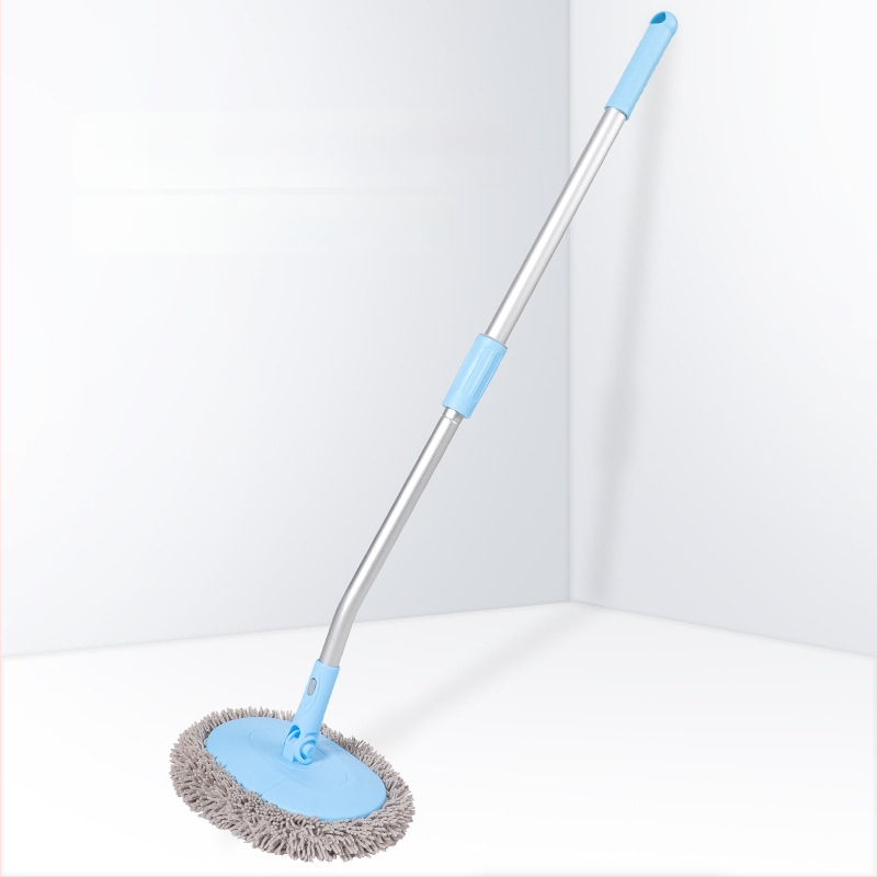 Mop de spălat maşinii cu tijă curbată din aliaj de aluminiu şi cap Chenille, 430 g, Personalizare disponibilă, Nu zgârie vopseaua maşinii