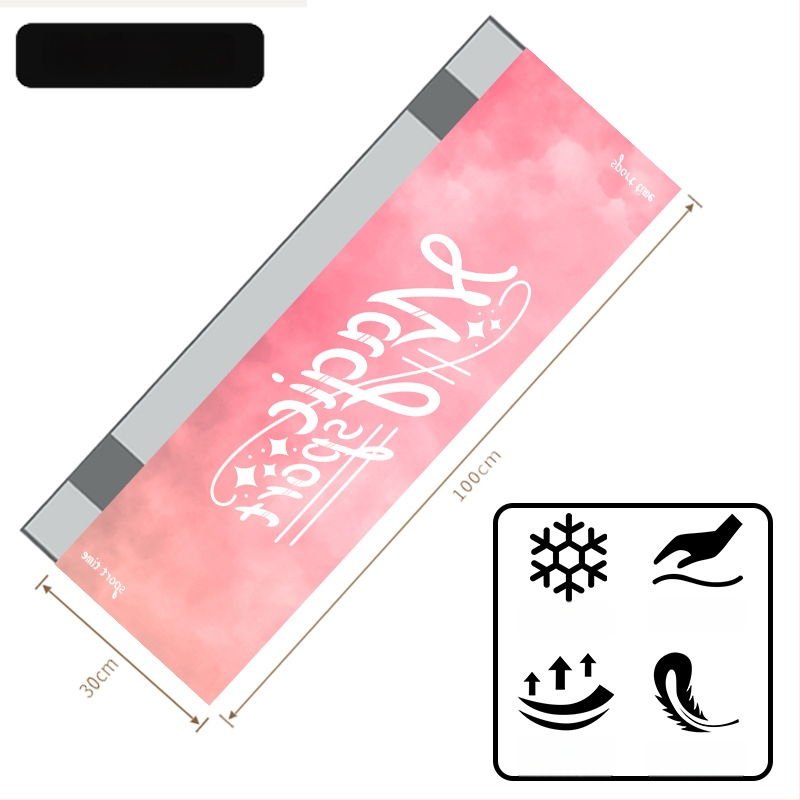 Logóval ellátott sportos hűtőtörölköző — 80% poliészter + 20% poliamid, 155 g, nedvszívó és gyorsan száradó, vízfelvétel 0–5 s, logó nyomtatás elérhető