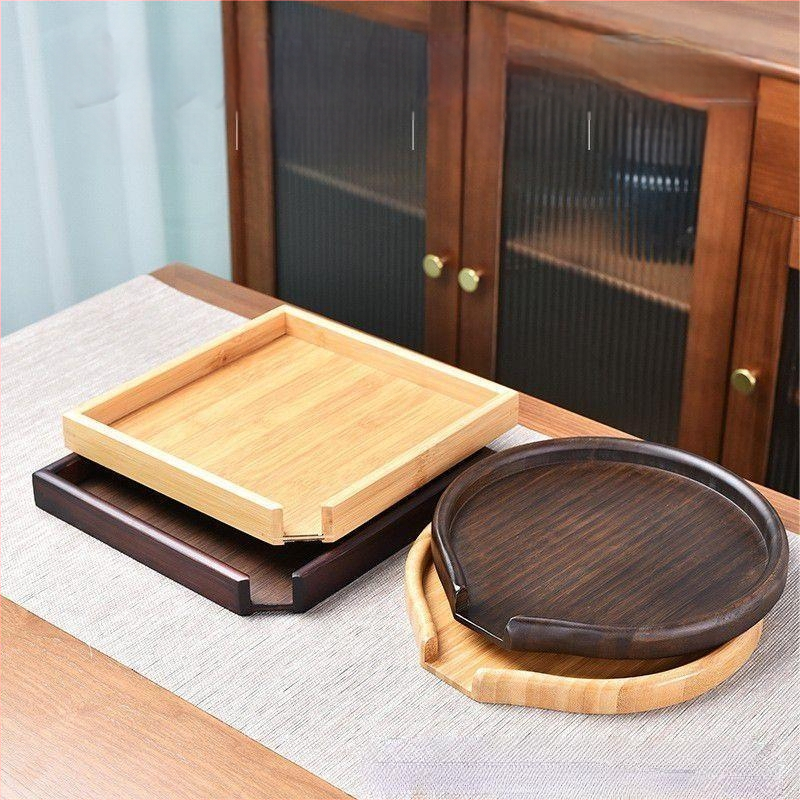 Κυκλικός δίσκος τσαγιού από μπαμπού για τελετή τσαγιού, Pure Clean kiln, Νέο κινεζικό στυλ, 0,15 kg