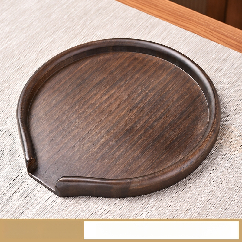 Κυκλικός δίσκος τσαγιού από μπαμπού για τελετή τσαγιού, Pure Clean kiln, Νέο κινεζικό στυλ, 0,15 kg