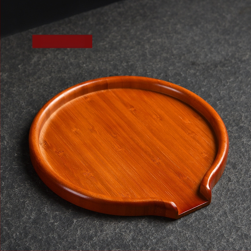 Κυκλικός δίσκος τσαγιού από μπαμπού για τελετή τσαγιού, Pure Clean kiln, Νέο κινεζικό στυλ, 0,15 kg