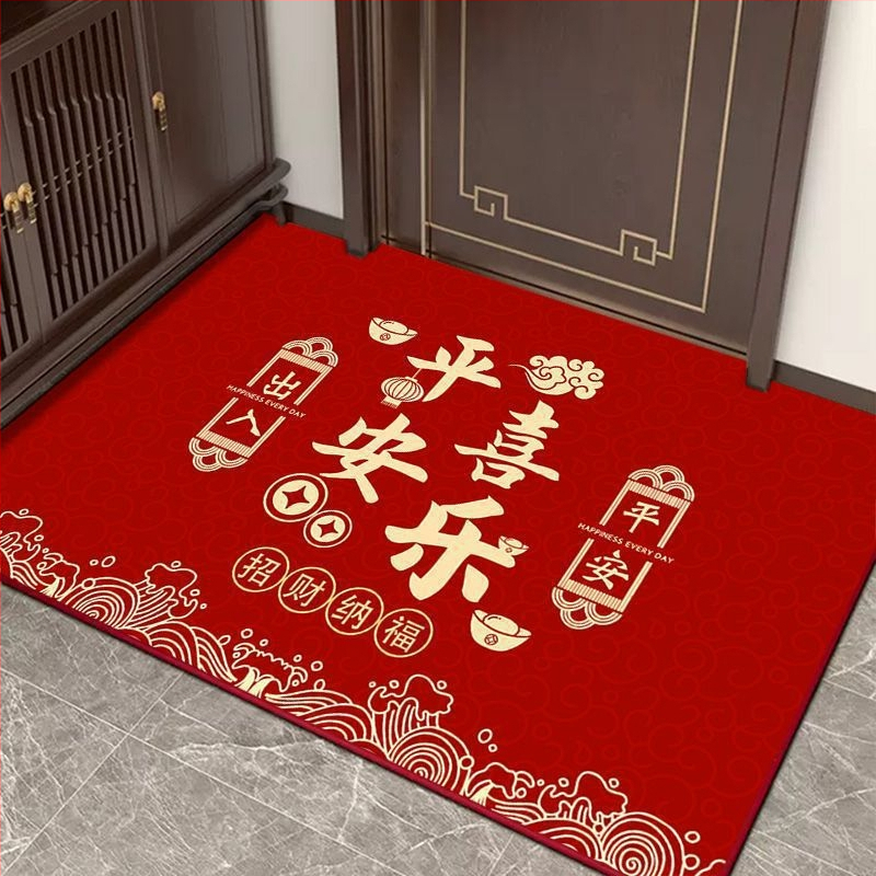 Дверна входна подложка от диатомитова глина, водопоглъщаща, антихлъзгаща, текстов модел, лесна за почистване