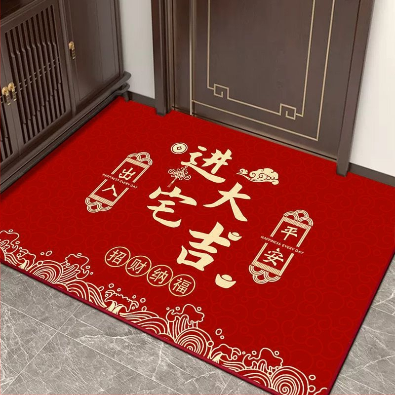 Дверна входна подложка от диатомитова глина, водопоглъщаща, антихлъзгаща, текстов модел, лесна за почистване