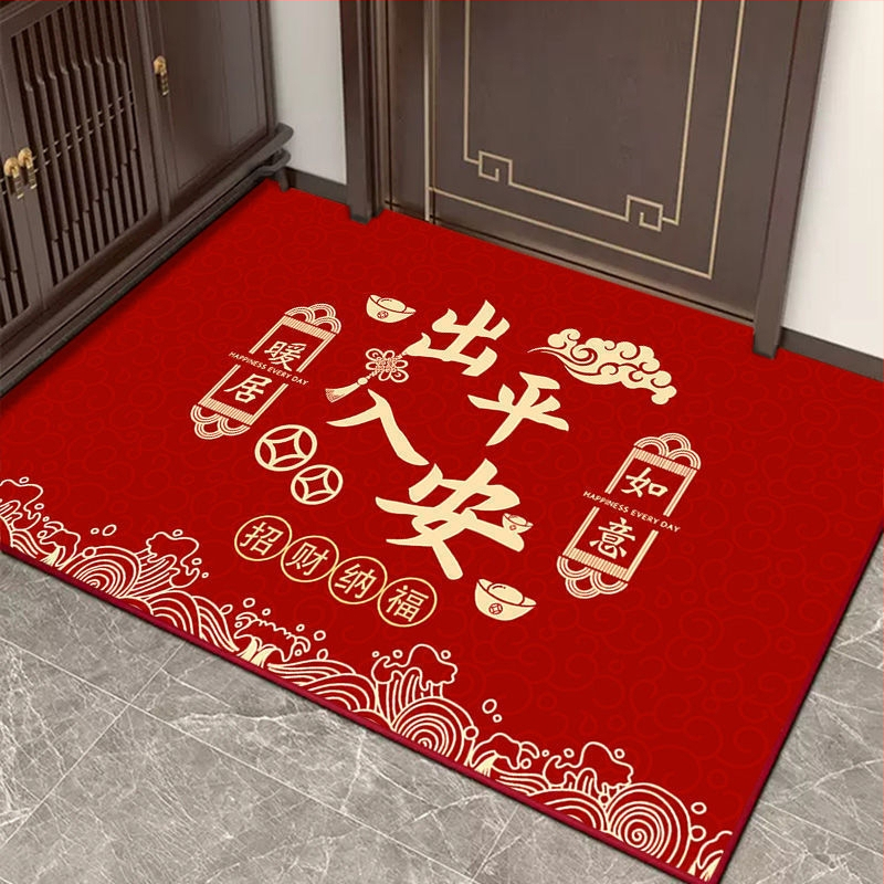 Дверна входна подложка от диатомитова глина, водопоглъщаща, антихлъзгаща, текстов модел, лесна за почистване