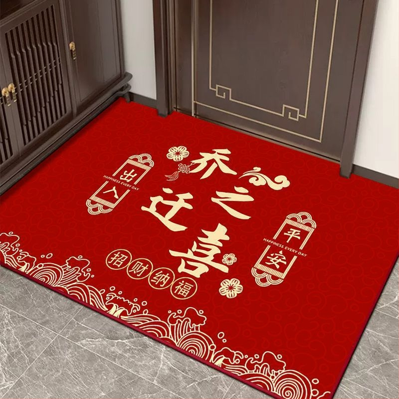 Дверна входна подложка от диатомитова глина, водопоглъщаща, антихлъзгаща, текстов модел, лесна за почистване