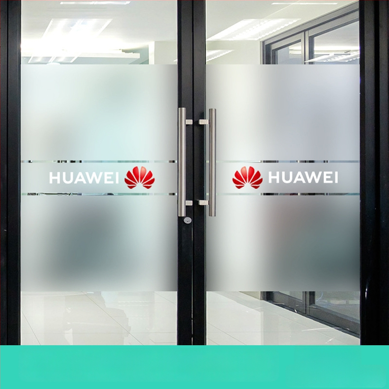 PVC plėvelė biuro stiklo durims, lipni, šiuolaikinis minimalistinis stilius, vieno tono raštas, pritaikoma