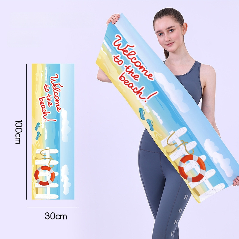 Gyorsan száradó sporttörölköző, kétoldali velúr felület, testreszabható logóval, könnyű (<50 g), nedvszívó