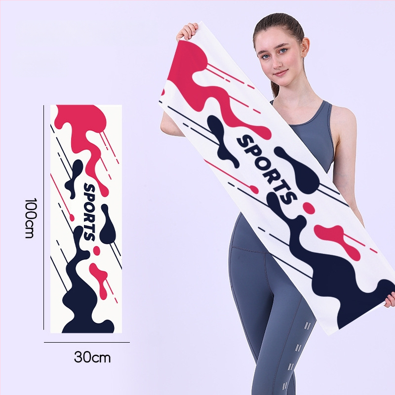 Gyorsan száradó sporttörölköző, kétoldali velúr felület, testreszabható logóval, könnyű (<50 g), nedvszívó