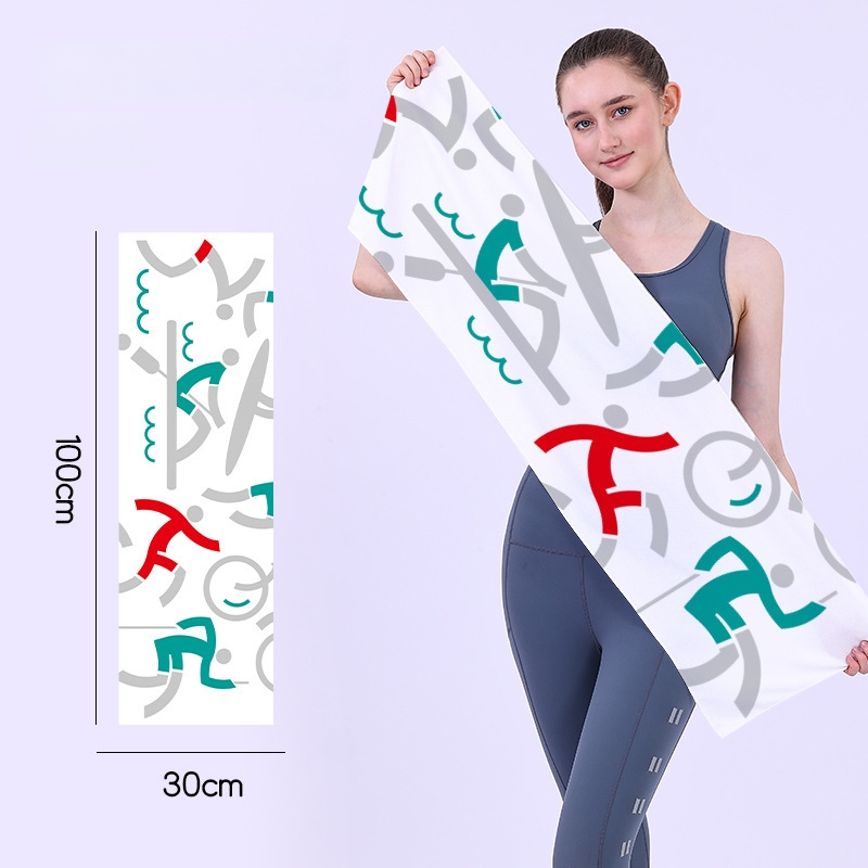 Gyorsan száradó sporttörölköző, kétoldali velúr felület, testreszabható logóval, könnyű (<50 g), nedvszívó