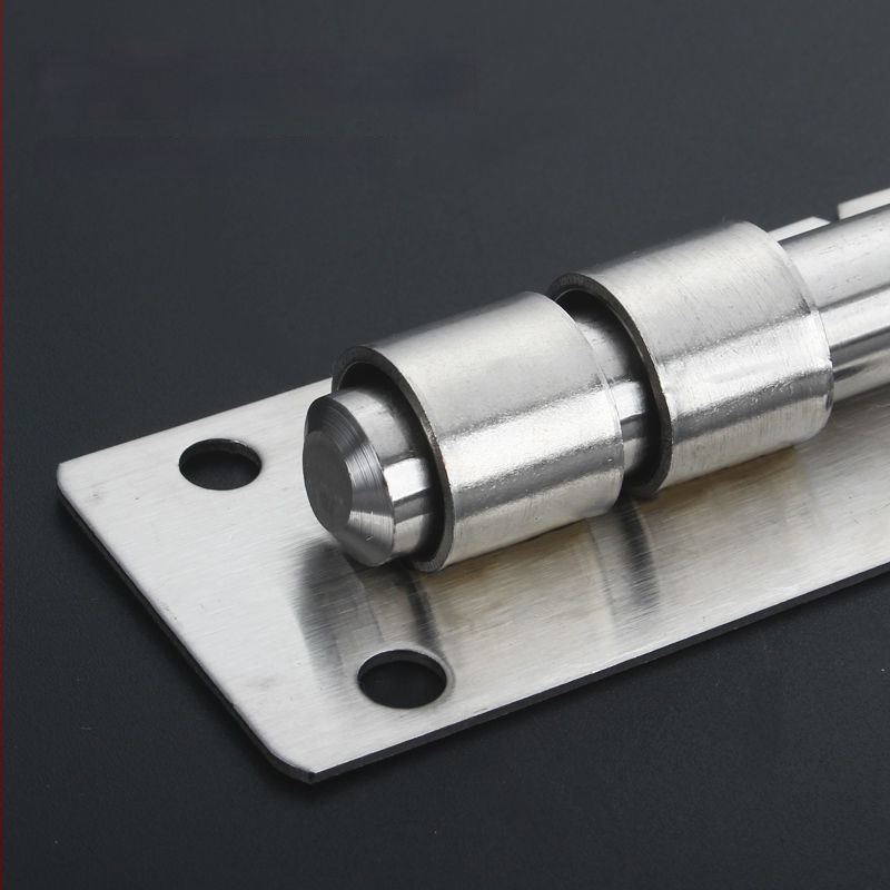 Sunkus durų sklendė; nerūdijančio plieno, šlifuotu paviršiumi; modelis 003; šiuolaikinis minimalizmas.