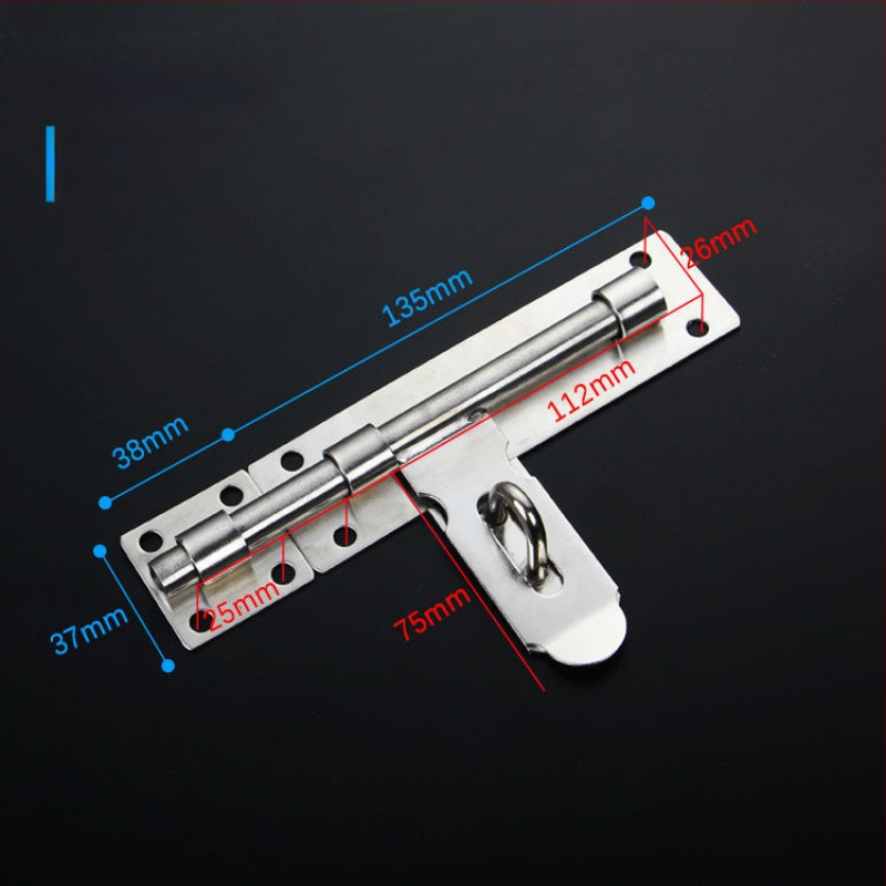 Sunkus durų sklendė; nerūdijančio plieno, šlifuotu paviršiumi; modelis 003; šiuolaikinis minimalizmas.