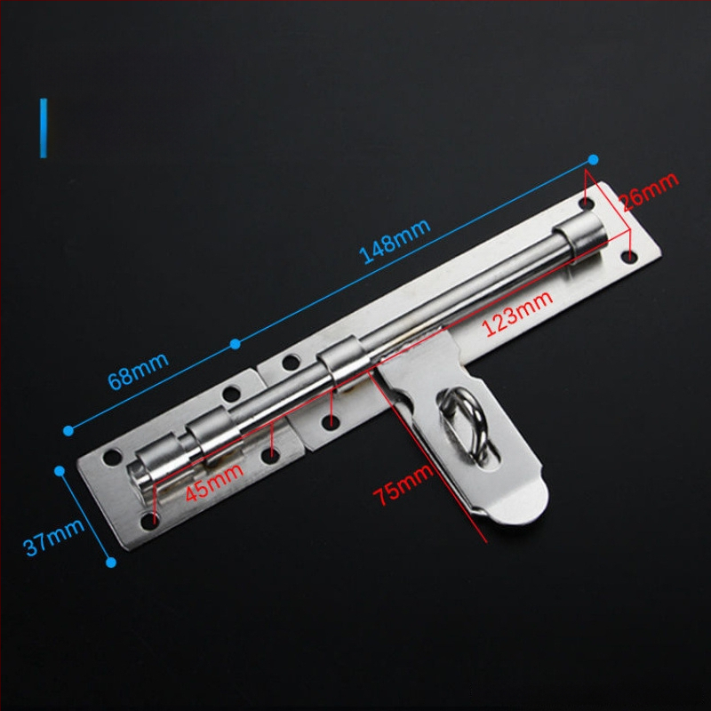 Sunkus durų sklendė; nerūdijančio plieno, šlifuotu paviršiumi; modelis 003; šiuolaikinis minimalizmas.