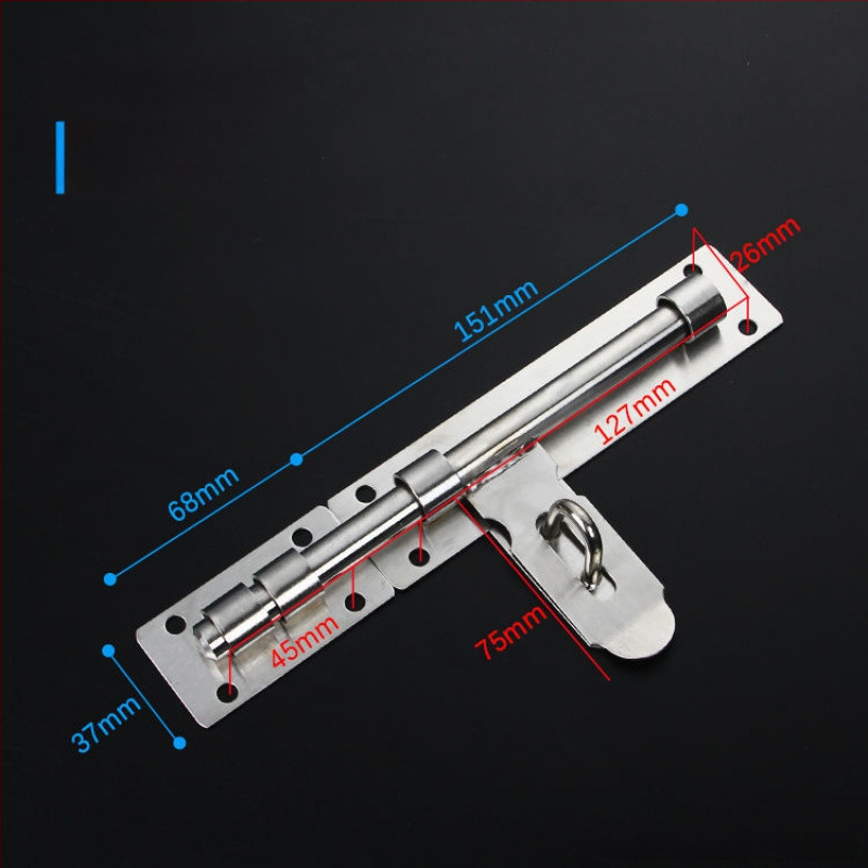 Sunkus durų sklendė; nerūdijančio plieno, šlifuotu paviršiumi; modelis 003; šiuolaikinis minimalizmas.