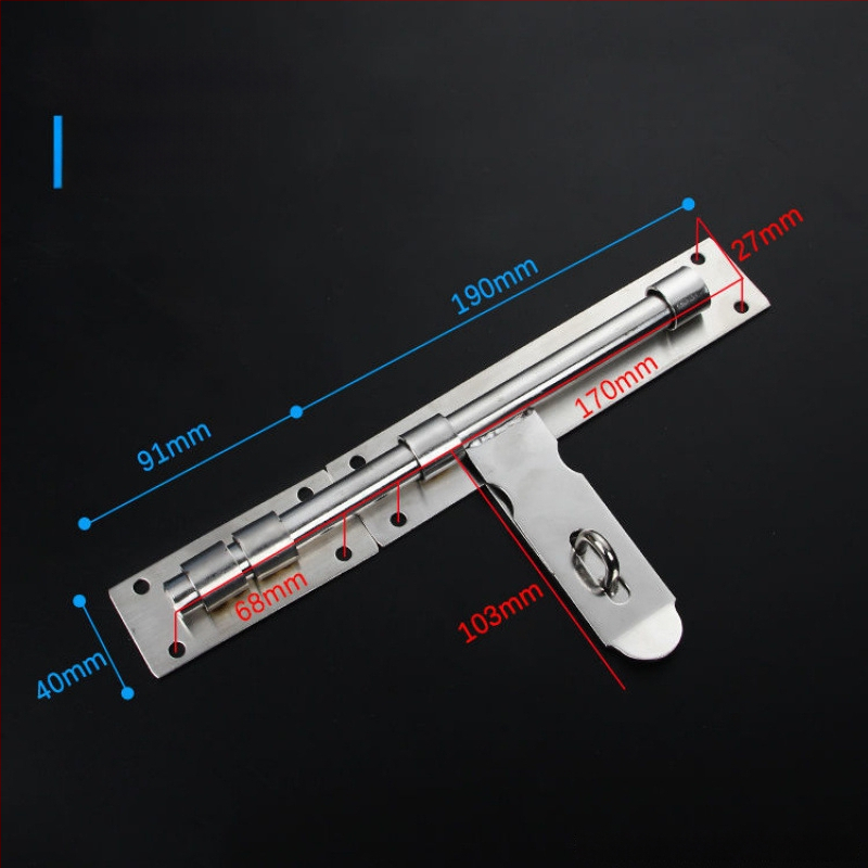 Sunkus durų sklendė; nerūdijančio plieno, šlifuotu paviršiumi; modelis 003; šiuolaikinis minimalizmas.
