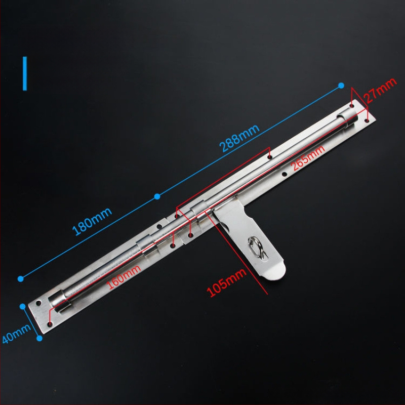 Sunkus durų sklendė; nerūdijančio plieno, šlifuotu paviršiumi; modelis 003; šiuolaikinis minimalizmas.