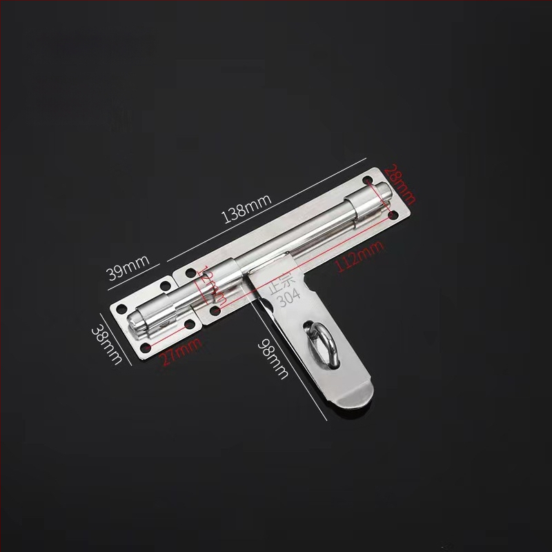 Sunkus durų sklendė; nerūdijančio plieno, šlifuotu paviršiumi; modelis 003; šiuolaikinis minimalizmas.