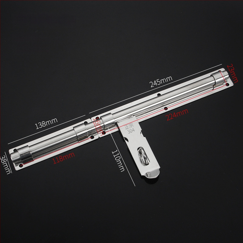 Sunkus durų sklendė; nerūdijančio plieno, šlifuotu paviršiumi; modelis 003; šiuolaikinis minimalizmas.