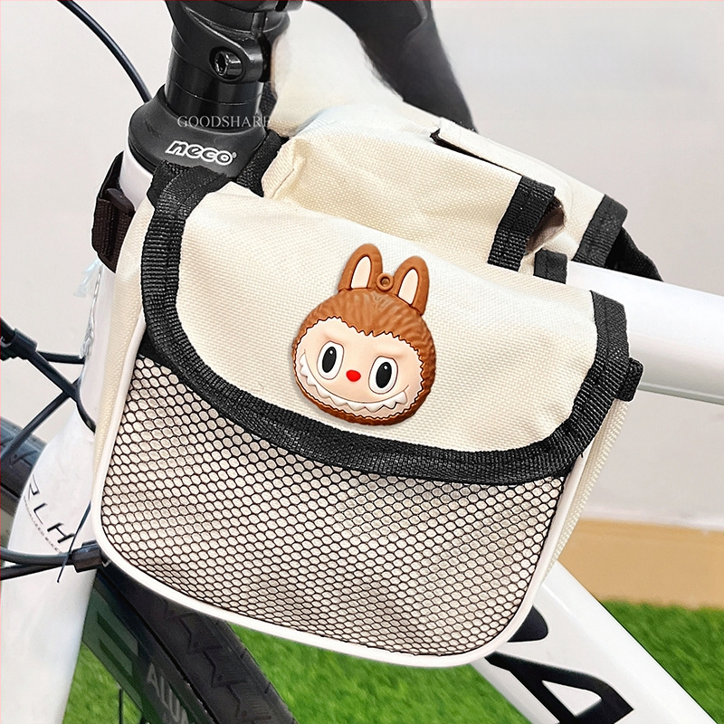 Чанта за рамката на велосипед (за горна или предна тръба) с джоб за телефон, анимационен Спондж Боб, за планински и пътни велосипеди