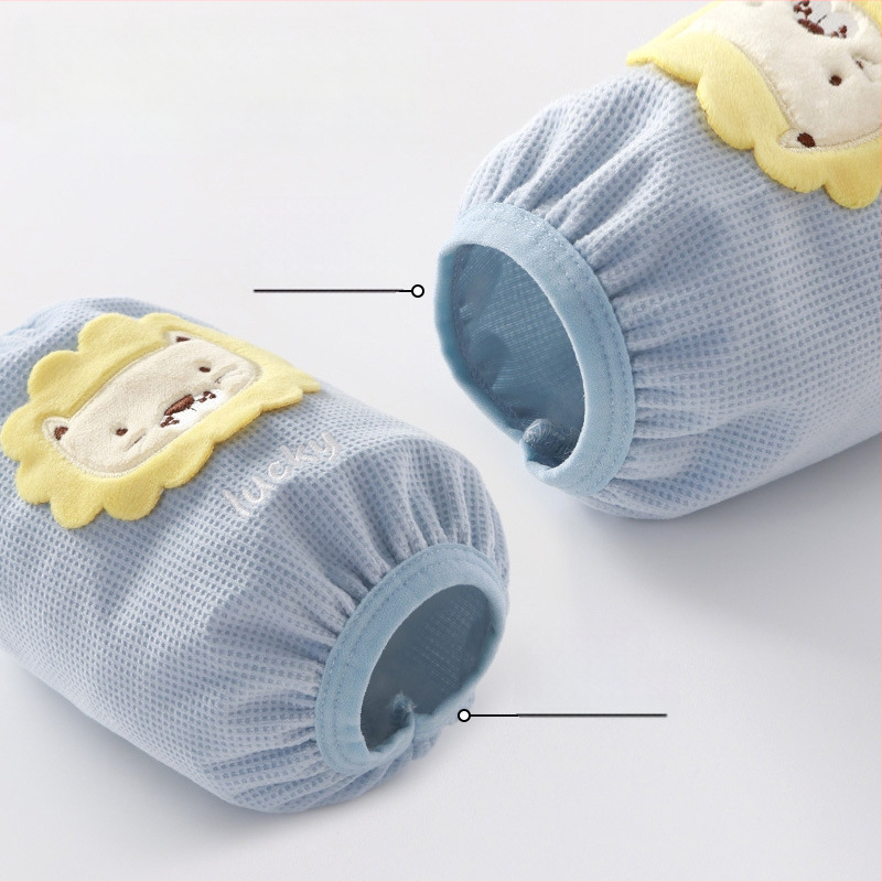 Vaikų rankų apsaugos nuo nešvarumų rudenį–žiemai, šiltos su animaciniu siuvinėjimu, vaflinio audinio