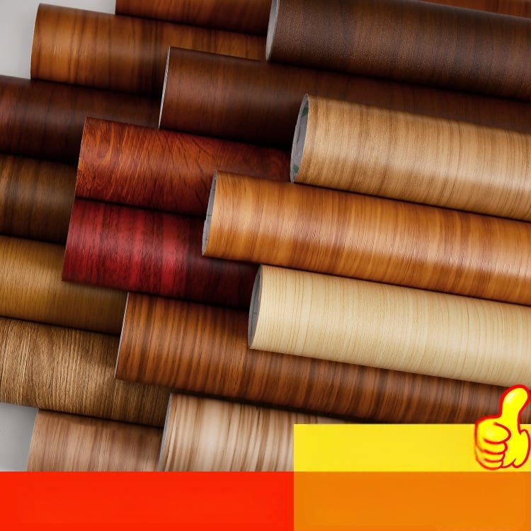 Fa mintás öntapadós tapéta — vízálló PVC, falakhoz és bútorokhoz, Új kínai stílus