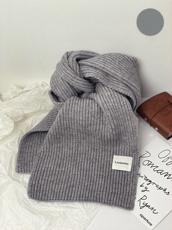 Шал в корейски стил, плетен, изкуствен кашмир/акрил, подходящ за зима, пролет и есен, стартирал през лятото на 2025 г.