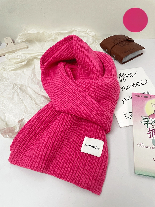 Шал в корейски стил, плетен, изкуствен кашмир/акрил, подходящ за зима, пролет и есен, стартирал през лятото на 2025 г.
