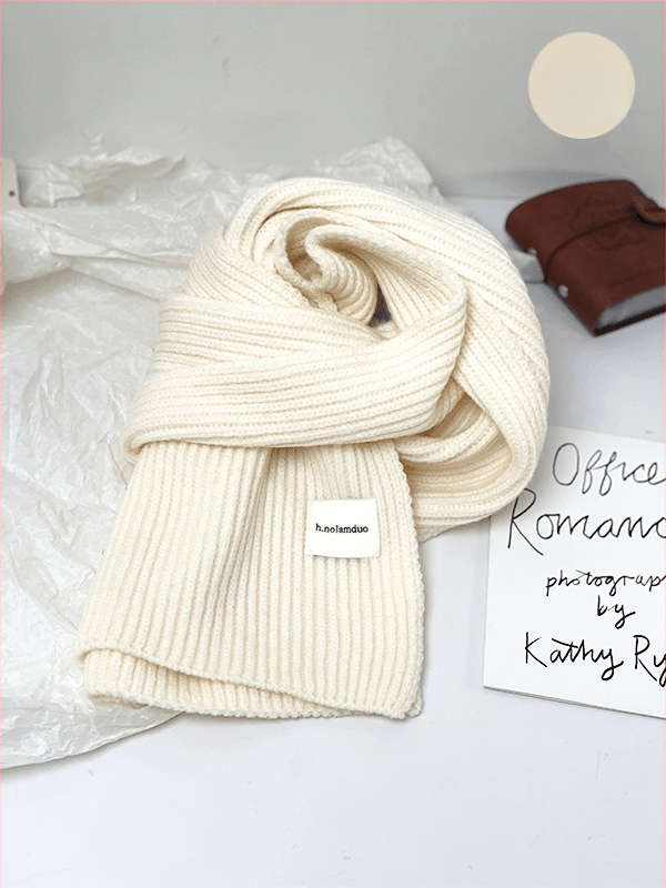 Шал в корейски стил, плетен, изкуствен кашмир/акрил, подходящ за зима, пролет и есен, стартирал през лятото на 2025 г.