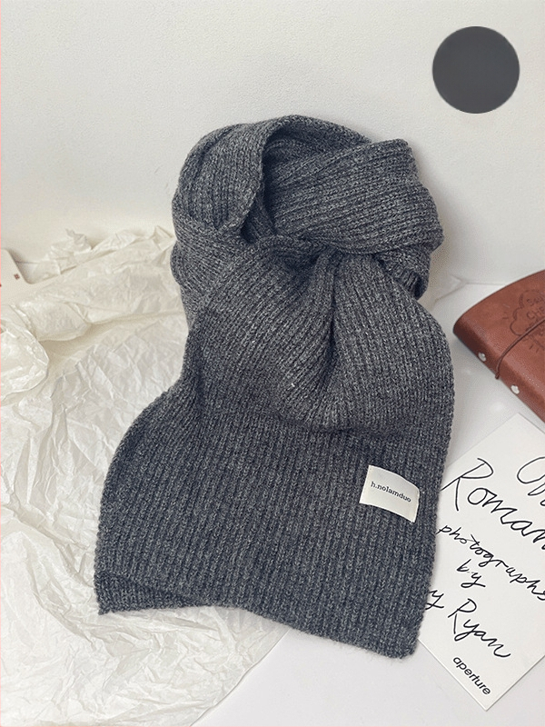Шал в корейски стил, плетен, изкуствен кашмир/акрил, подходящ за зима, пролет и есен, стартирал през лятото на 2025 г.