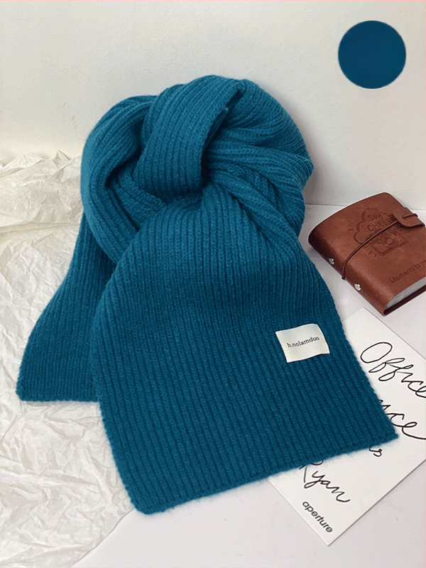 Шал в корейски стил, плетен, изкуствен кашмир/акрил, подходящ за зима, пролет и есен, стартирал през лятото на 2025 г.