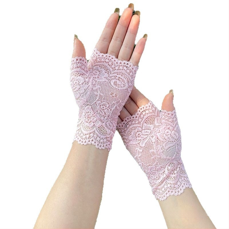 Daļēji pirkstu cimdi vasarai, pretslīdoši, izturīgi, ar skārienjutīgu ekrānu, vadīšanai un riteņbraukšanai