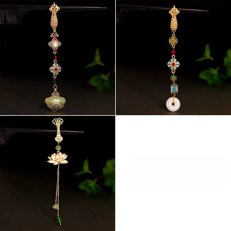 Lydinio segė kinų stiliaus su daugybe formų (širdis, gėlė, mazgas, rombas, geometrijos formos); dekoratyvus dėvėjimas, dviguba funkcija kaip pakabukas.