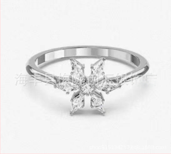 Vario pagrindo auskarai snaigė, sidabro 925 pakabukas – rinkinys moterims