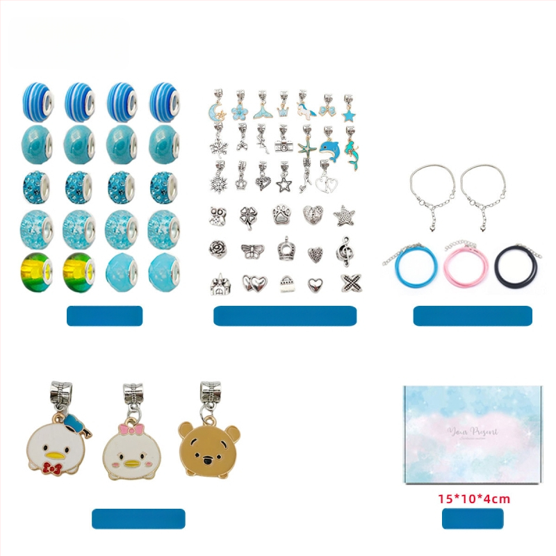 DIY rinkinys vaikams – apyrankė ir karoliai mergaitėms – lydinys; gyvatės grandinė; pakabukas iš lydinio; animacinis motyvas; alyva danga užbaigimas