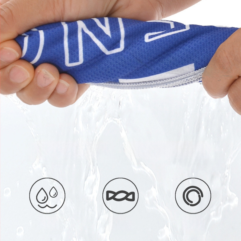 Sporttörölköző, ice-silk, gyors száradás, verejték felszívódása, hűsítő, hordozható